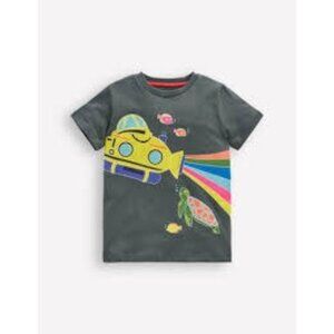 Mini Boden Glow in the Dark Submarine Tee, Size 2/3